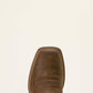 Ariat Brush Creek Wide Square Toe Cowboy Boot in Aged Tan/Smokey Taupe