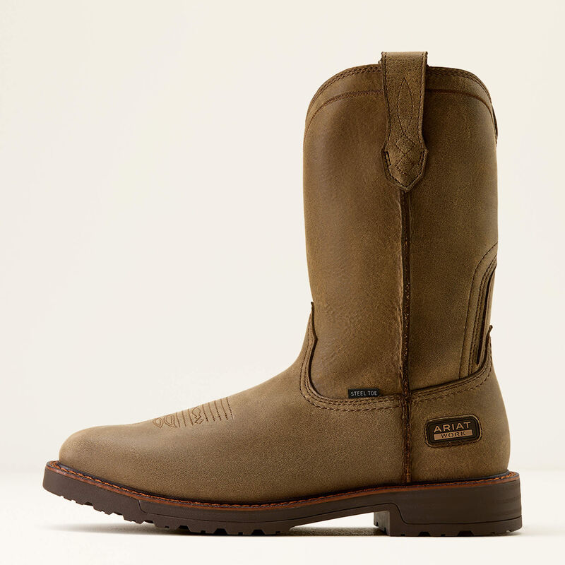 Ariat Activator Wide Square Toe Steel Toe Work Boot in Brown Bomber