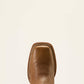 Ariat County Lane Wide Square Toe Western Boot in Natural Tan