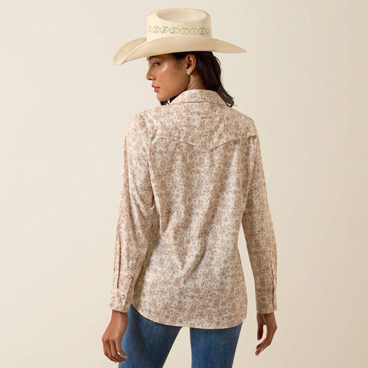 Ariat Western VentTEK Shirt in Boots N' Roses