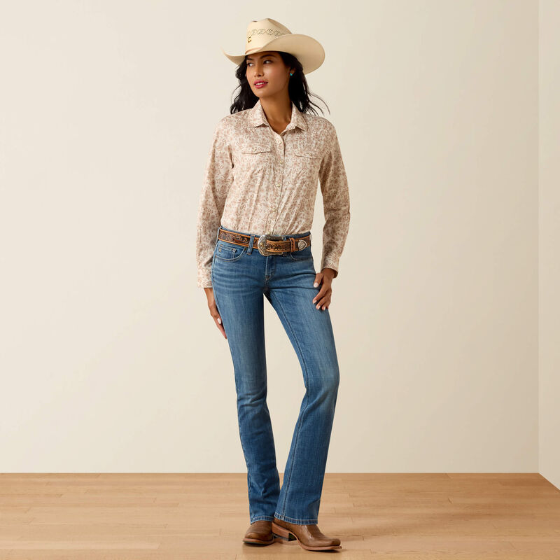 Ariat Western VentTEK Shirt in Boots N' Roses
