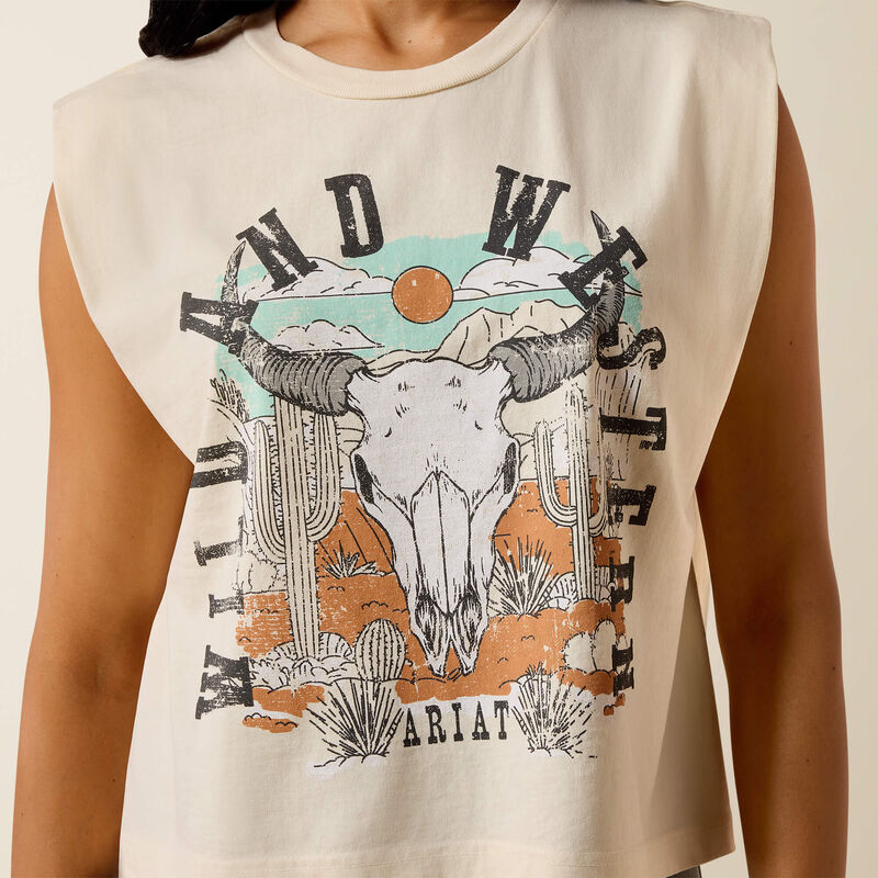 Ariat Steer Skull Landscape T-Shirt