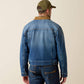 Ariat Flannel Lined Trucker Jacket in Nate