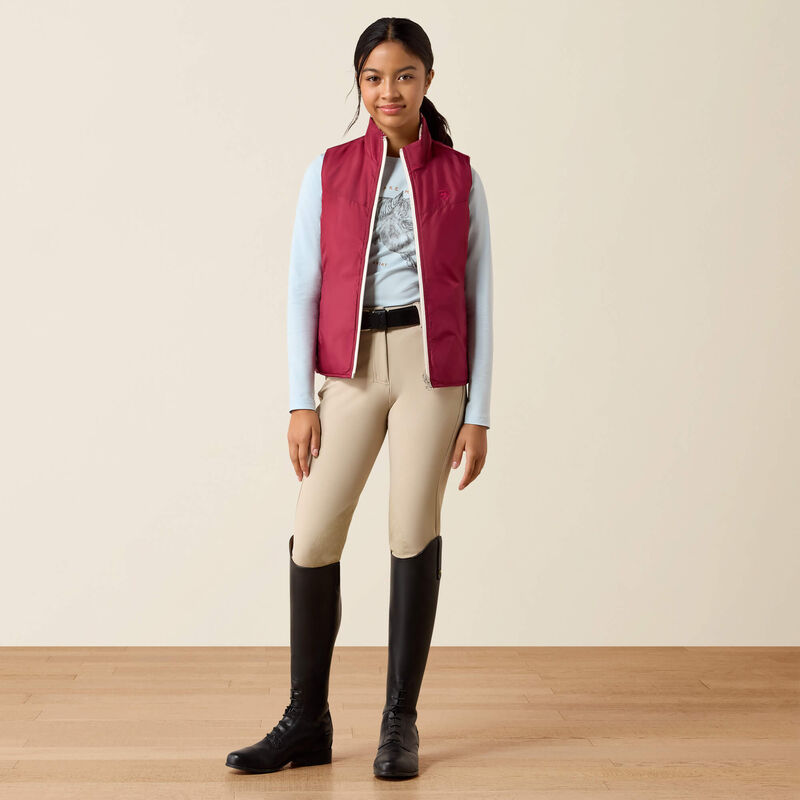 Ariat Bella Reversible Insulated Vest in Vanilla Ice Horsin' Around