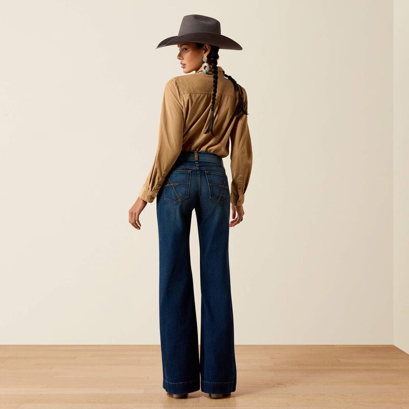 Perfect Rise Petra Flipside Wide Leg Jeans in Atmore