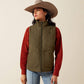 Ariat Dilon 2.0 Reversible Insulated Vest in Ivy Green/Wild Horses