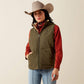 Ariat Dilon 2.0 Reversible Insulated Vest in Ivy Green/Wild Horses