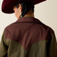 Ariat Dilon Parka Jacket in Ivy Green/ Chicory Coffee
