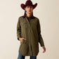 Ariat Dilon Parka Jacket in Ivy Green/ Chicory Coffee