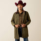 Ariat Dilon Parka Jacket in Ivy Green/ Chicory Coffee