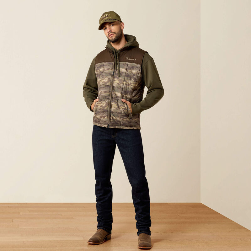 Ariat Crius Insulated Vest in Wren Camo Serape