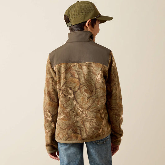 Ariat Basis Fleece Pullover in Savannah Tan Camo