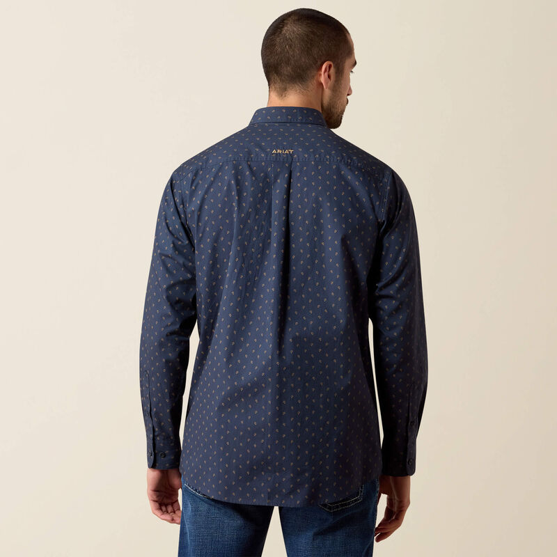 Ariat Canyon Classic Fit Shirt in Blue Night Foulard Print