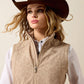 Ariat Logo Softshell Print Vest in Faded Leopard
