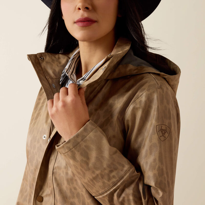 Ariat Drizzle Rain Coat Faded Leopard