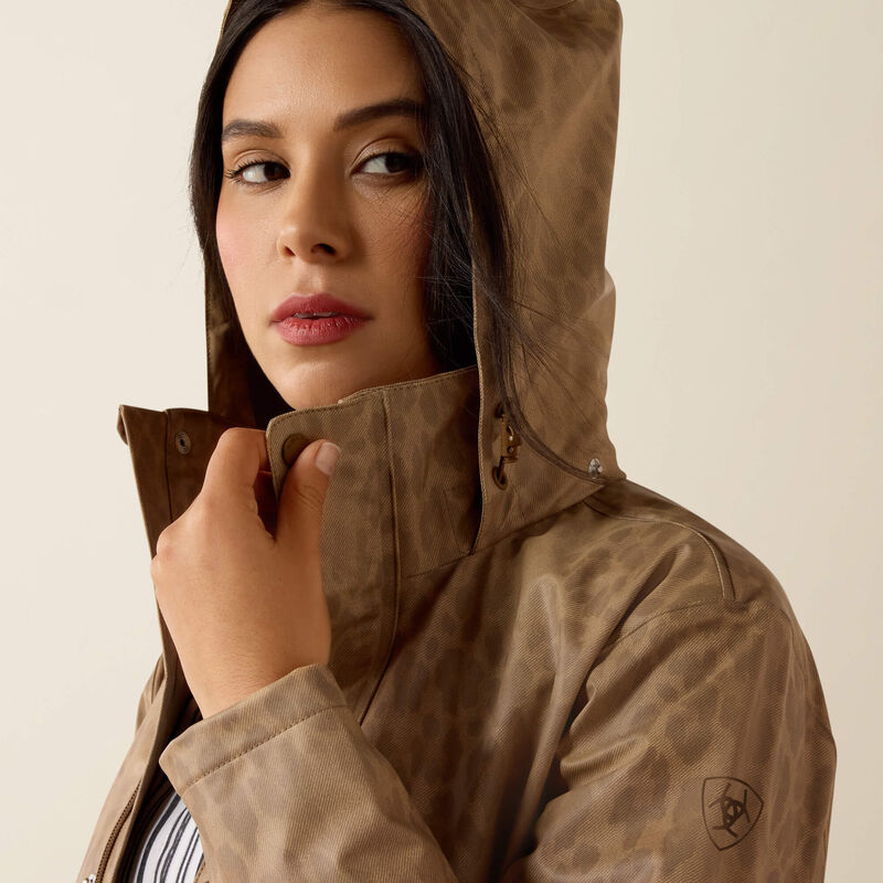 Ariat Drizzle Rain Coat Faded Leopard