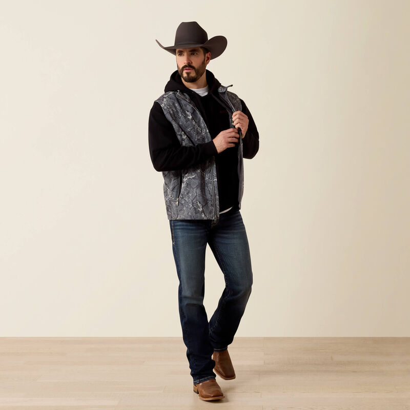Ariat  Logo Softshell Vest Gray Camo