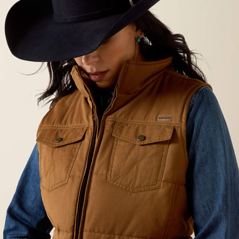 Ariat Grizzly Quilted Vest in Dachshund
