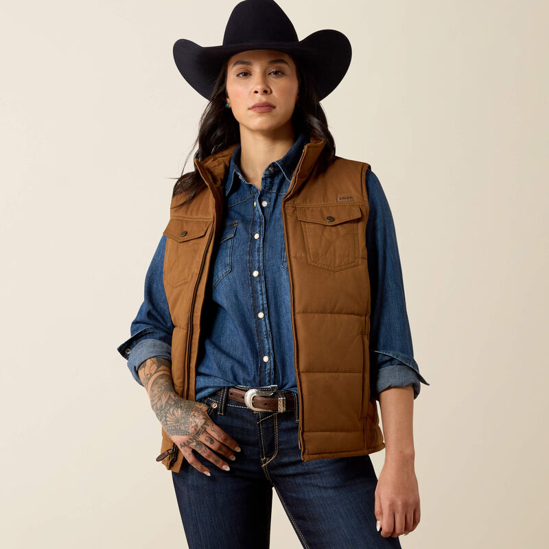Ariat Grizzly Quilted Vest in Dachshund