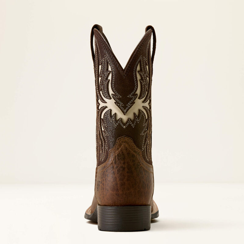 Ariat Driftwood Wide Square Toe Western Boot in Earth/ Royal Chocolate