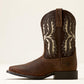 Ariat Driftwood Wide Square Toe Western Boot in Earth/ Royal Chocolate