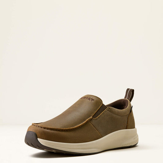 Ariat Buckeye Slip On Waterproof Shoe in Brown Bomber