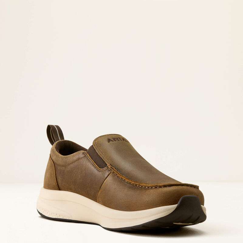 Ariat Buckeye Slip On Waterproof Shoe in Brown Bomber