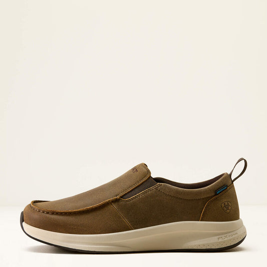 Ariat Buckeye Slip On Waterproof Shoe in Brown Bomber