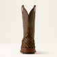 Ariat Riverside Wide Square Toe Cowboy Boot in Tan Bass Print/Loco Brown