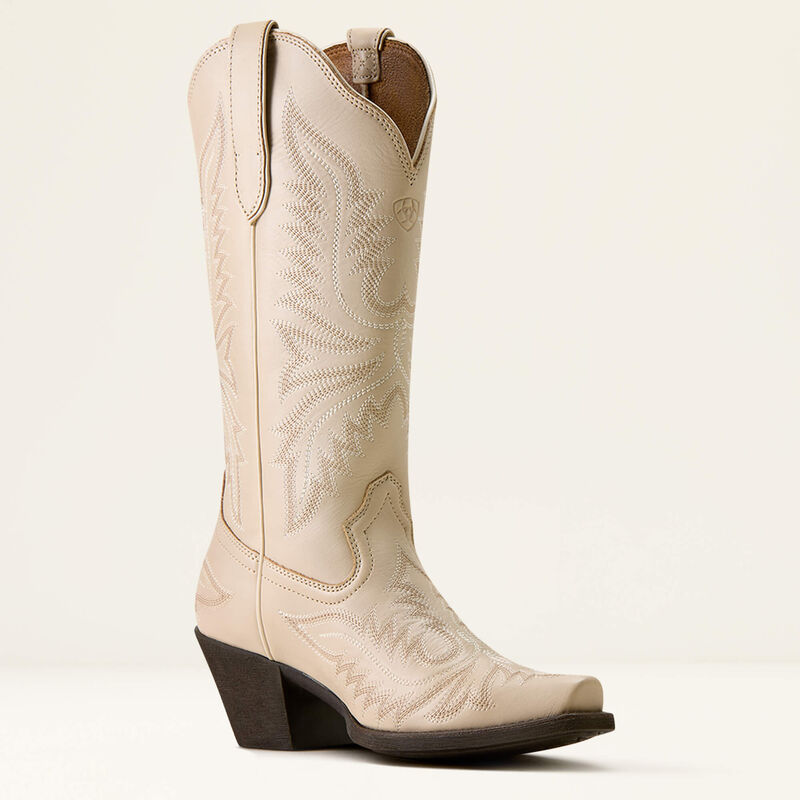 Ariat Round Up Collins D Toe Western Boot in Buttercream