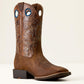 Ariat Sport Sidebet Wide Square Toe Cowboy Boot in Toasted Grain/Dark Tan