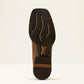 Ariat Sport Sidebet Wide Square Toe Cowboy Boot in Toasted Grain/Dark Tan