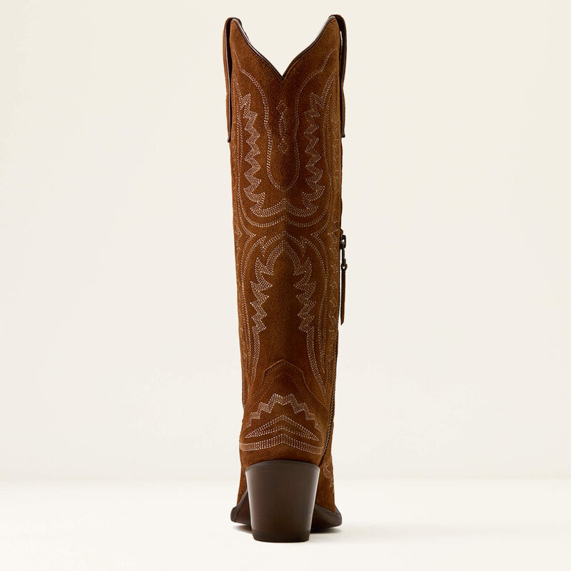 Ariat Casanova X Toe Western Boot in Oiled Tan Suede
