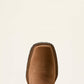 Ariat Hybrid Rancher Wide Square Toe Western Boot in Dusted Brown/ Black