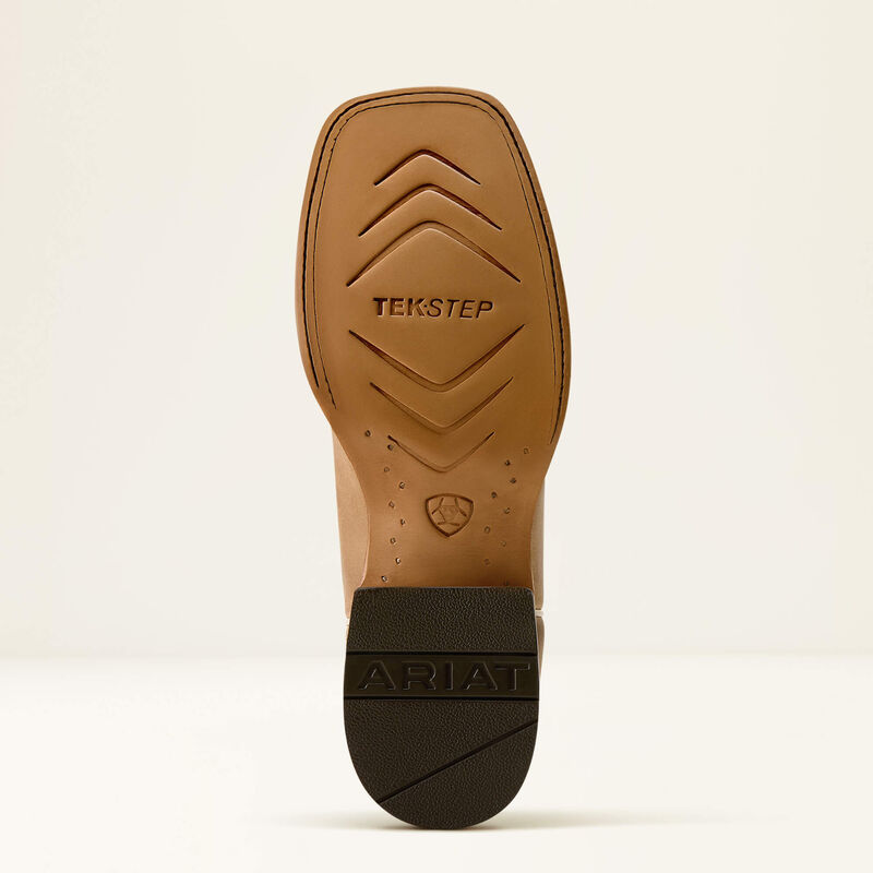 Ariat Frontier Drift Wide Square Toe Western Boot in Caramelized/ Gleaming Coral