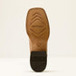 Ariat Frontier Drift Wide Square Toe Western Boot in Caramelized/ Gleaming Coral