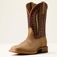 Ariat Gage Wide Square Toe Cowboy Boot in Faded Camel/Fired Brick