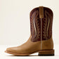 Ariat Gage Wide Square Toe Cowboy Boot in Faded Camel/Fired Brick
