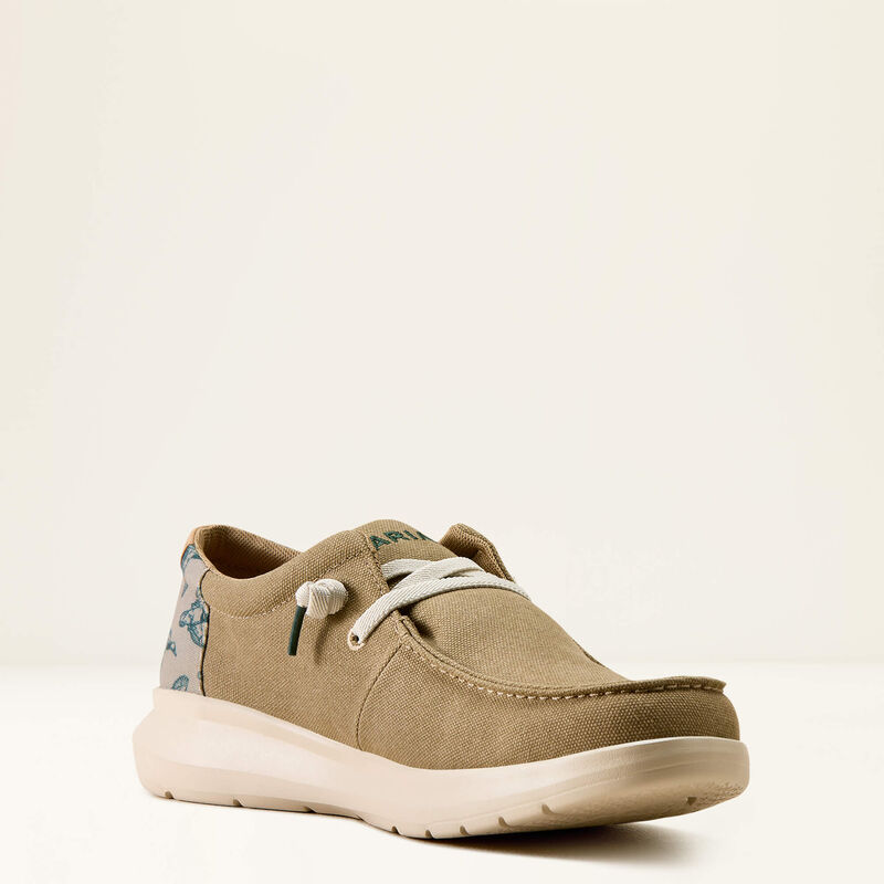 Ariat Hilo Shoe in Tan/Waterfowl Flight
