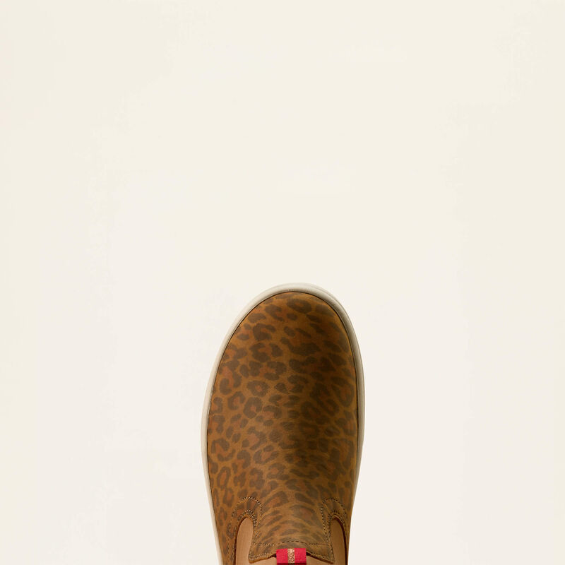 Ariat Saylor Shrimp Waterproof Boot in Washed Leopard/Brown