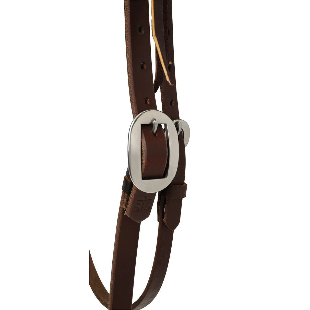 Weaver STS Ranch Signature Tack Harness Leather Browband Headstall with Ranger Buckle, 3/4"