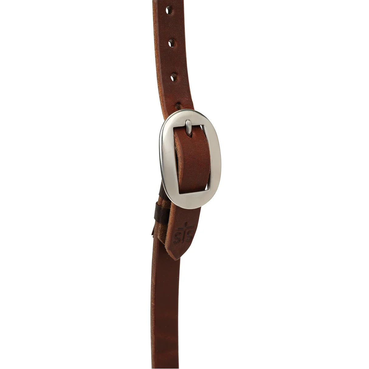 Weaver STS Ranch Signature Tack Harness Leather Split Ear Headstall with Ranger Buckle, 3/4"