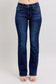 Judy Blue Daisy Dark Dream Mid Rise Bootcut
