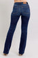 Judy Blue Daisy Dark Dream Mid Rise Bootcut