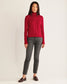 Pendleton Women's Raglan Merino Turtleneck in Salsa