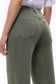 Bayeas Mid Rise Relaxed Cropped Straight Leg Pants in Green