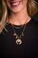 West & Co. 16" & 18" Gold Layered Charm Necklace