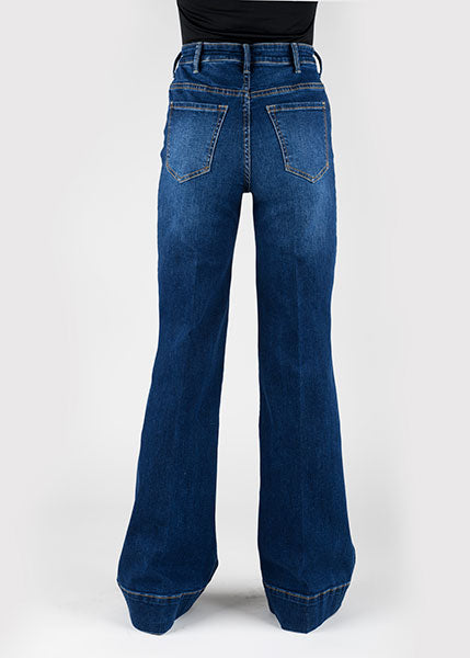 Stetson Dark Wash High Rise Wide Leg Jean