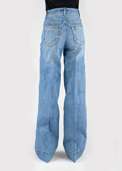 Stetson Light Wash High Rise Wide Leg Jean