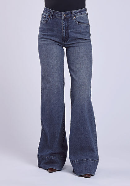 Stetson 751 High-Rise Wide Leg Jeans in Dark Wash
